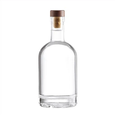 Transparent plattform Vodka flaska