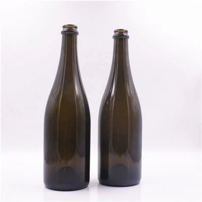 Toppkvalitets 700 ml bärnstensfärgad vinflaska