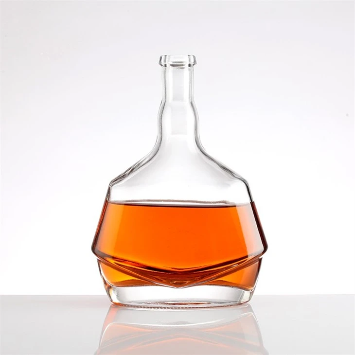 Gold-Capped Clear Bottle