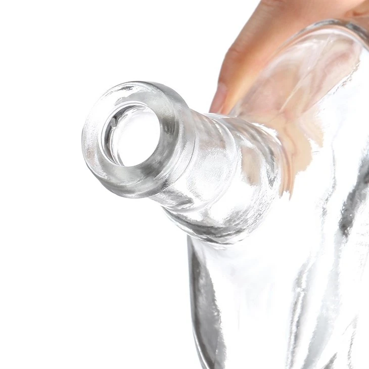 Gold-Capped Clear Bottle