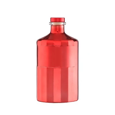 Röd färgrundan whisky anpassad design 500 ml