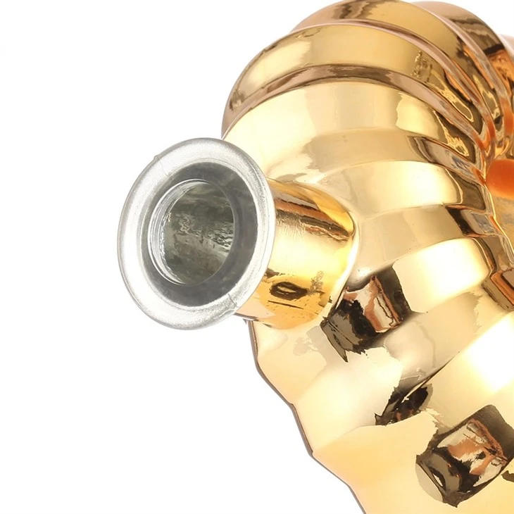 Brandy Gold Plated Xo Glass Bottle