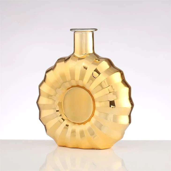 Brandy Gold Plated Xo Glass Bottle