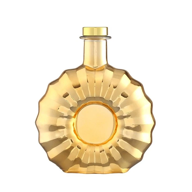 Brandy Gold Plated Xo Glass Bottle